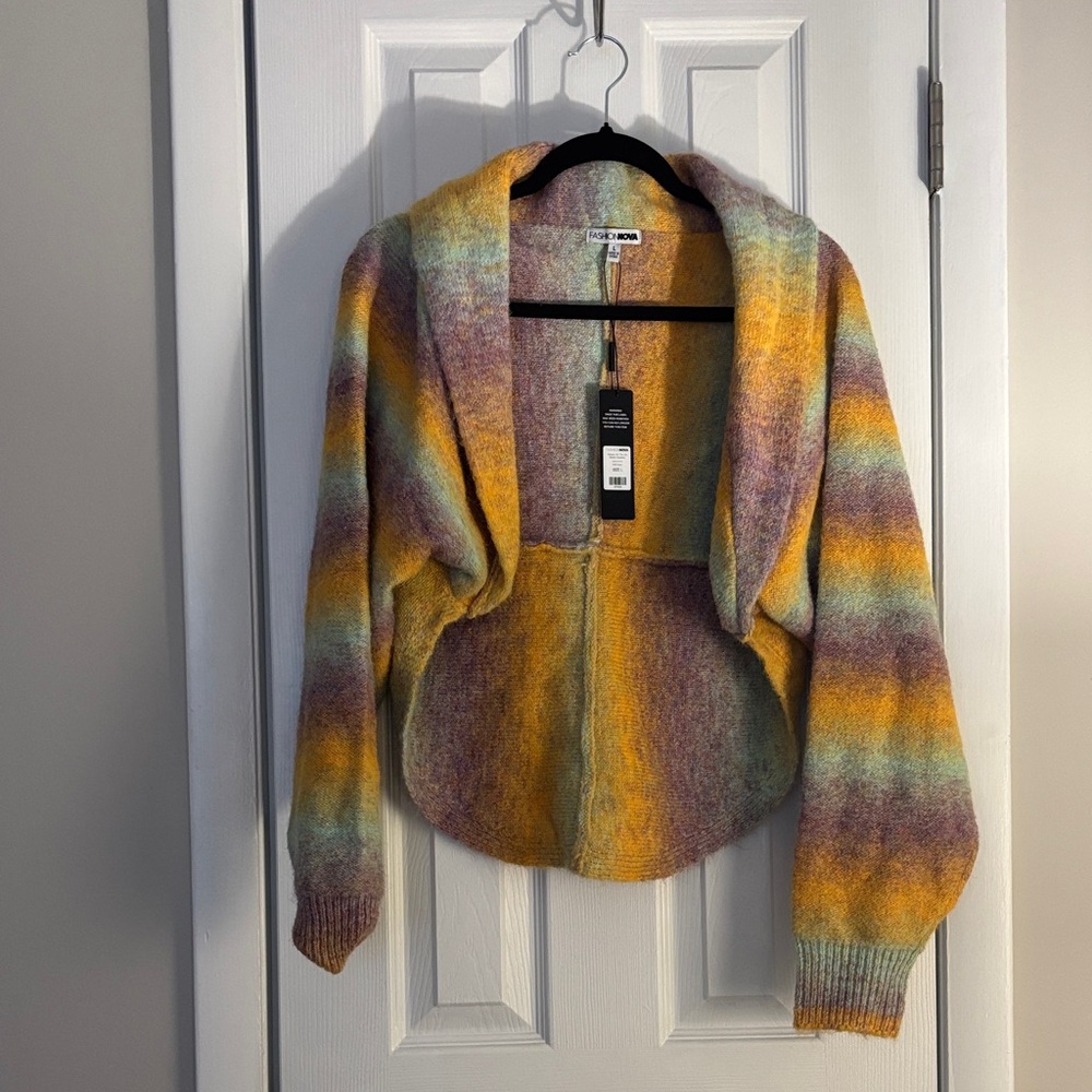 Fashion Nova Multicolor Striped Sweater